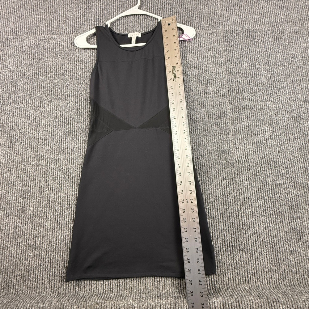 Leith Womens XS Black Sleeveless Mesh Panel Bodycon Mini Dress - See pictures - Picture 6 of 13